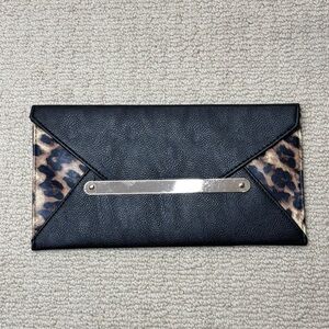 New Look Cheetah Print Envelope Clutch